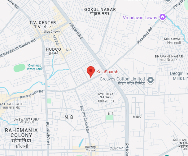 Kalasparsh Kathak Academy location map in Chhatrapati Sambhajinagar
